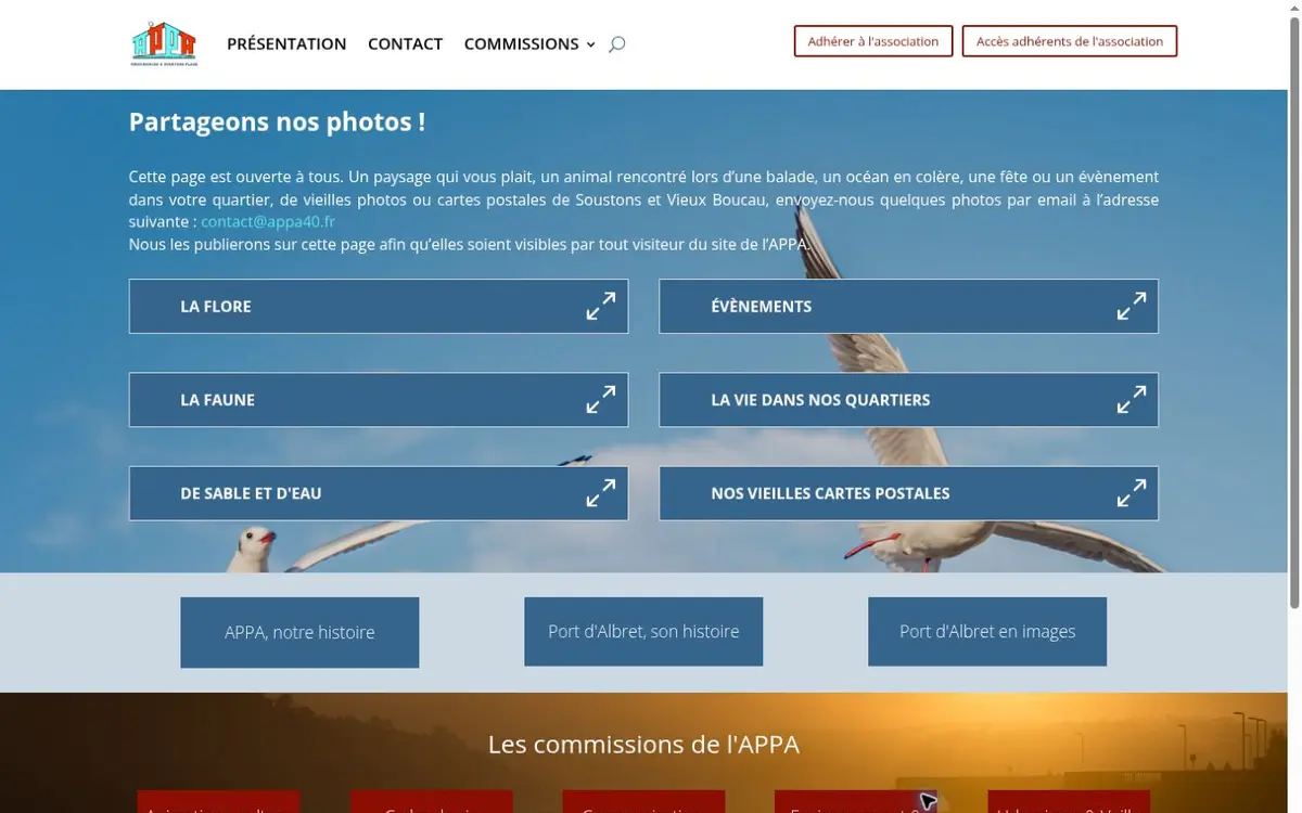 Photothèque participative Port d’Albret en images sur le site de l’APPA 40